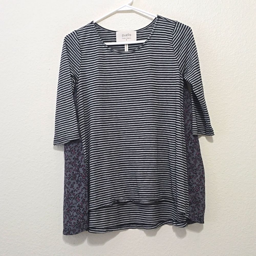 Puella Anthropologie striped top size small.